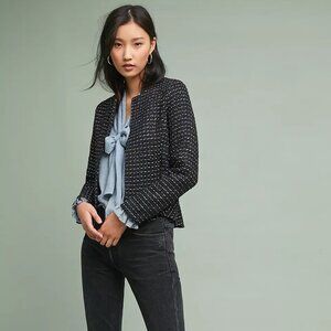NWT Anthropologie DOLAN Tweed Peplum Jacket, Size S
